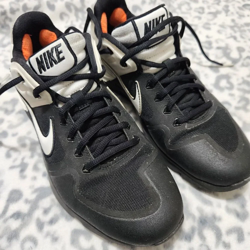 Nike Alpha Huarache Elite 2 Turf Baseball Shoes Size 10 Black/White